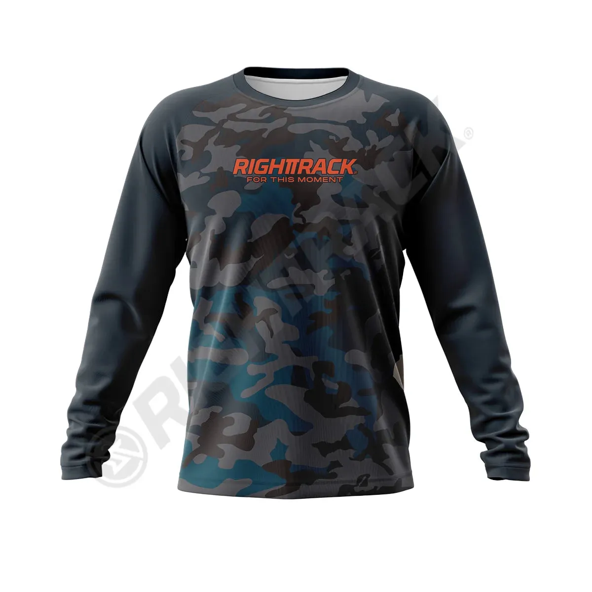 RightTrack Contrast Men's Long Sleeve Fishing Clothing: Breathable UPF 50  Protection for Outdoor Activities