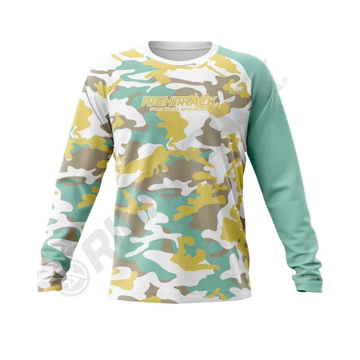RightTrack Contrast Men's Long Sleeve Fishing Clothing: Breathable UPF 50  Protection for Outdoor Activities