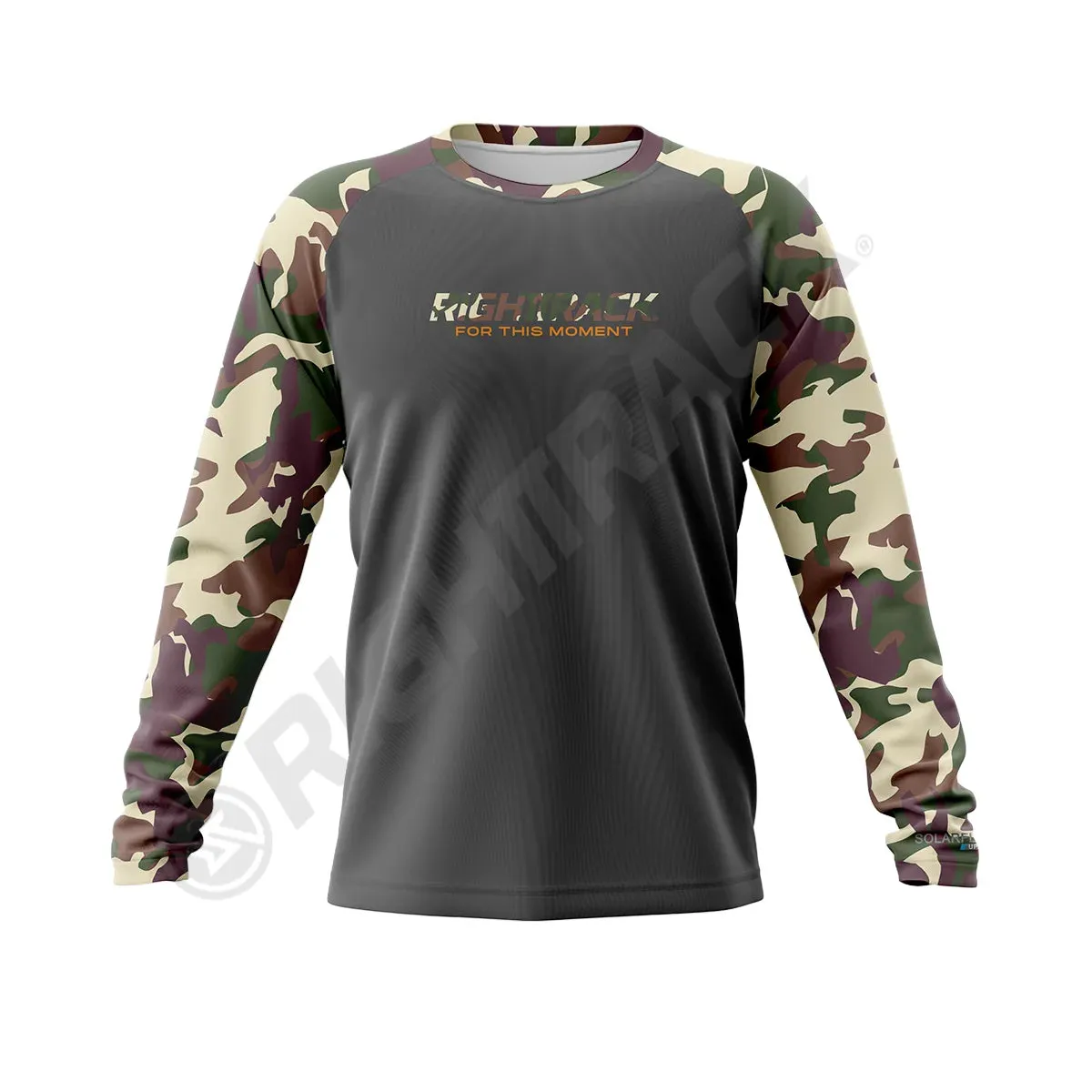 RightTrack Contrast Men's Long Sleeve Fishing Clothing: Breathable UPF 50  Protection for Outdoor Activities
