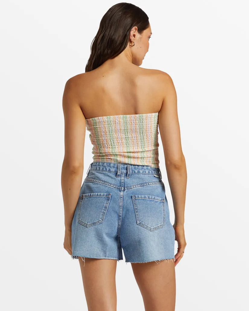 Riley Cut-Off Denim Shorts