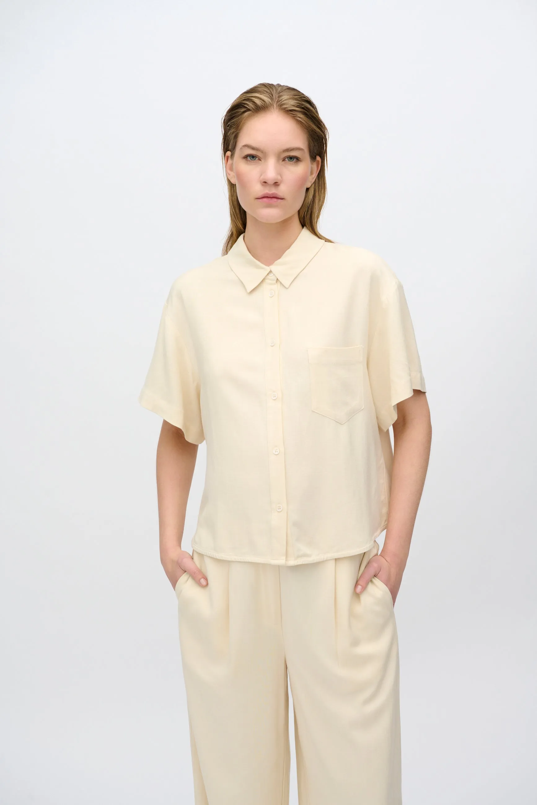 Sage short sleeved shirt 3069 - Summer Sand