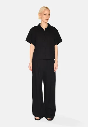 Sage short sleeved shirt 4191 - Black