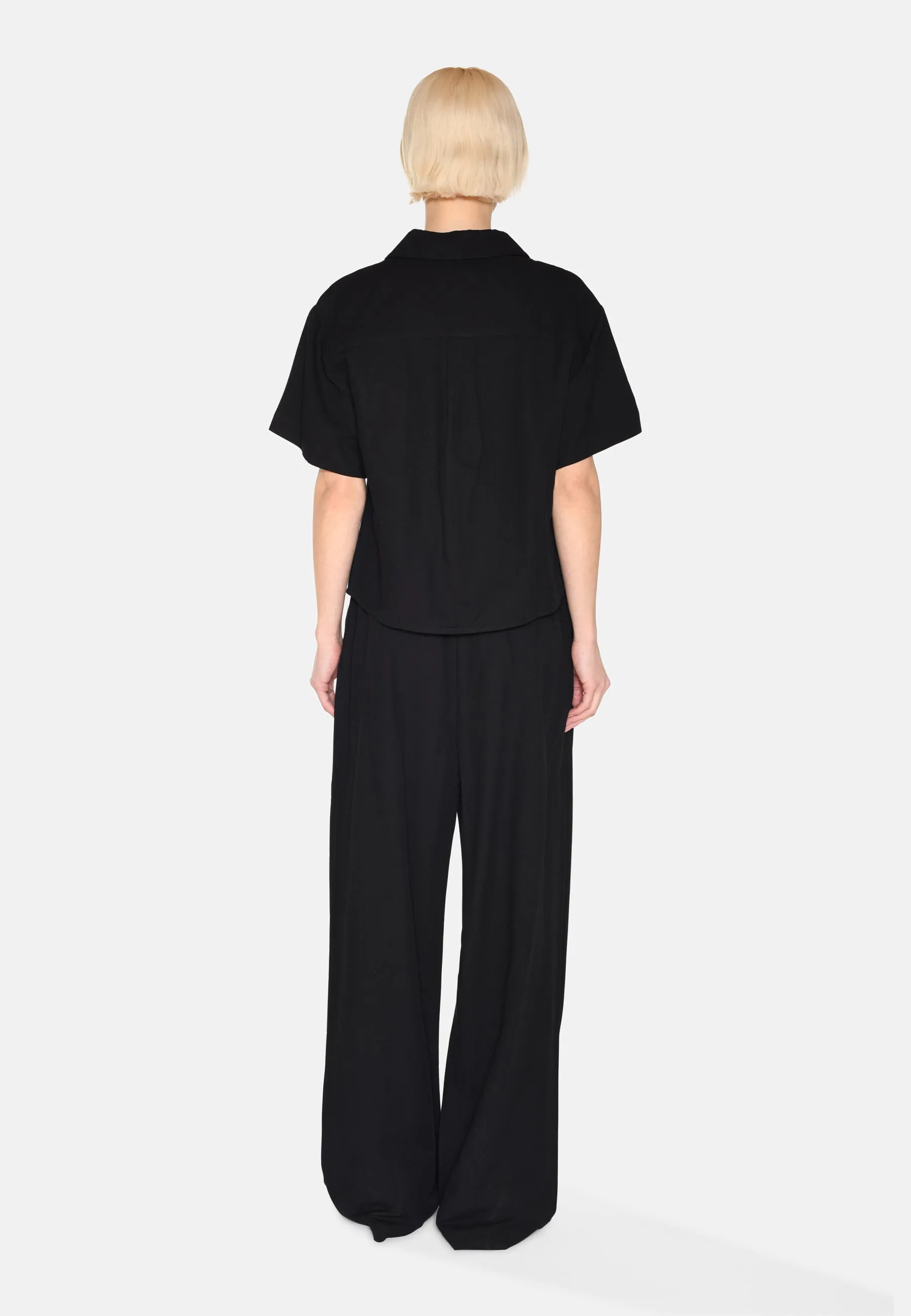 Sage short sleeved shirt 4191 - Black