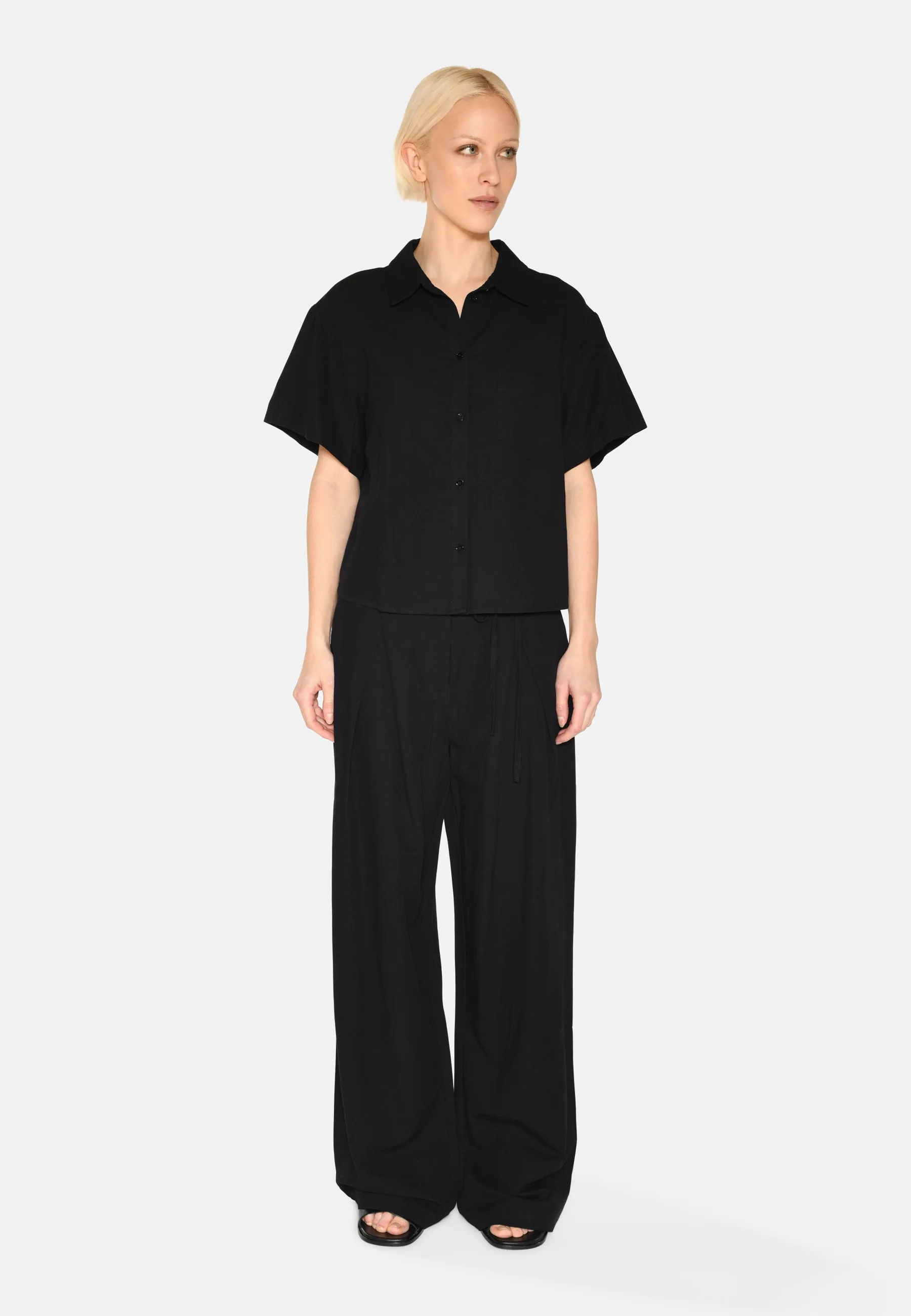 Sage short sleeved shirt 4191 - Black