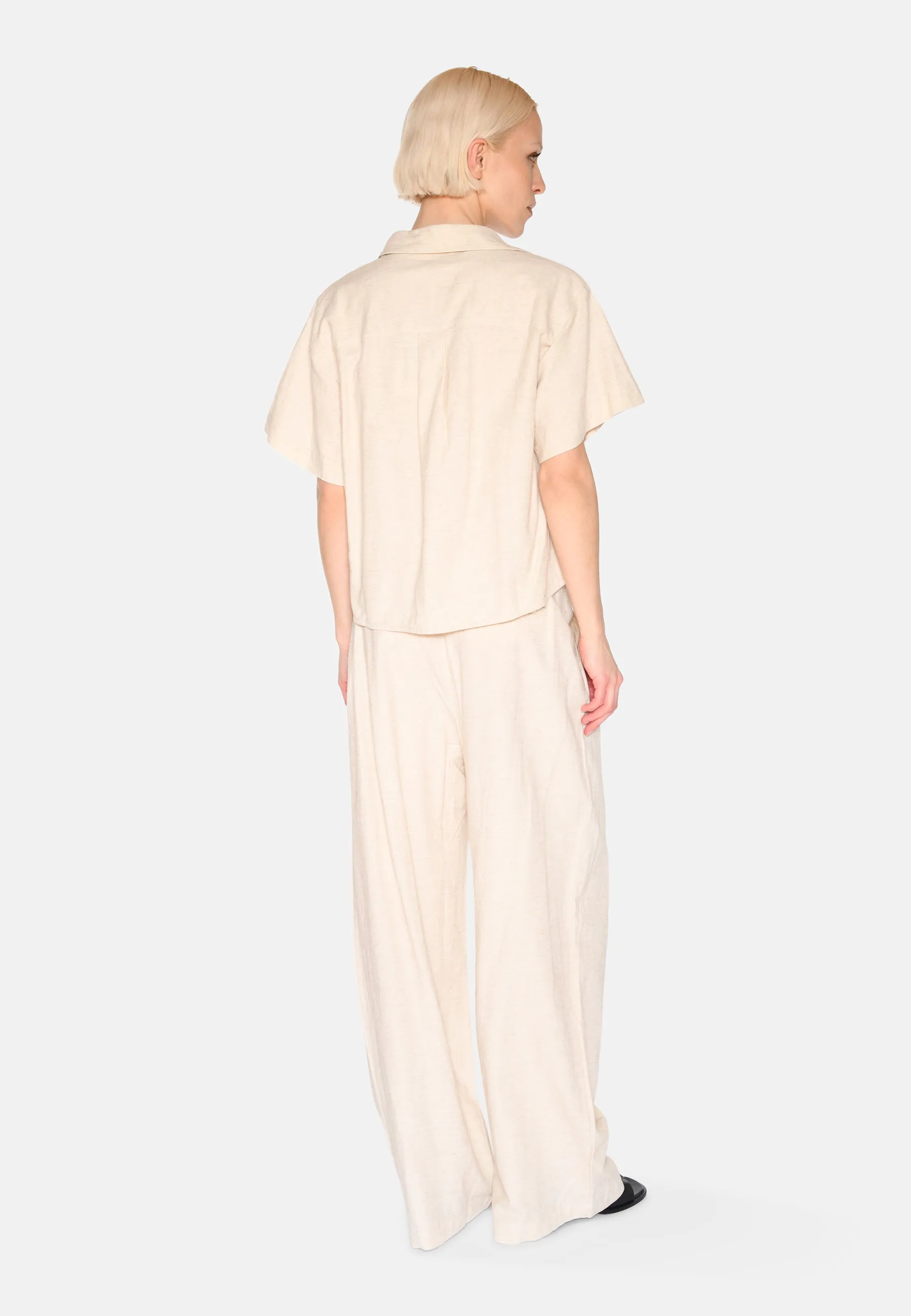 Sage short sleeved shirt 4191 - Brown Rice