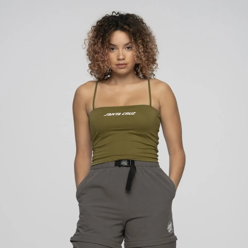 Santa Cruz Womens Vest Strip Vest - Moss