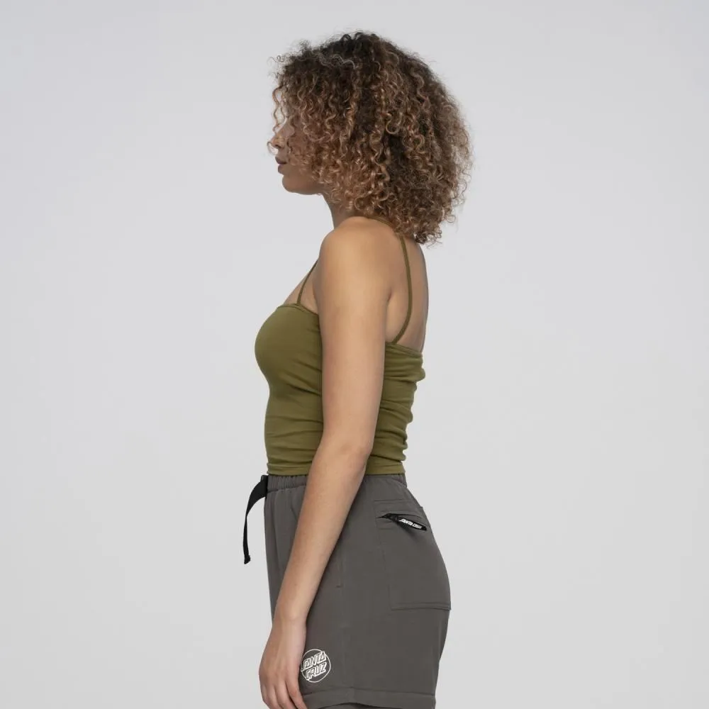 Santa Cruz Womens Vest Strip Vest - Moss