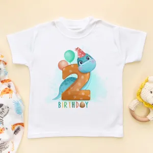 Second Birthday Dino T Shirt