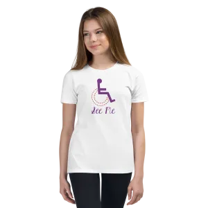 See Me (Not My Disability) Youth Light Color Shirts (Fancy Font)