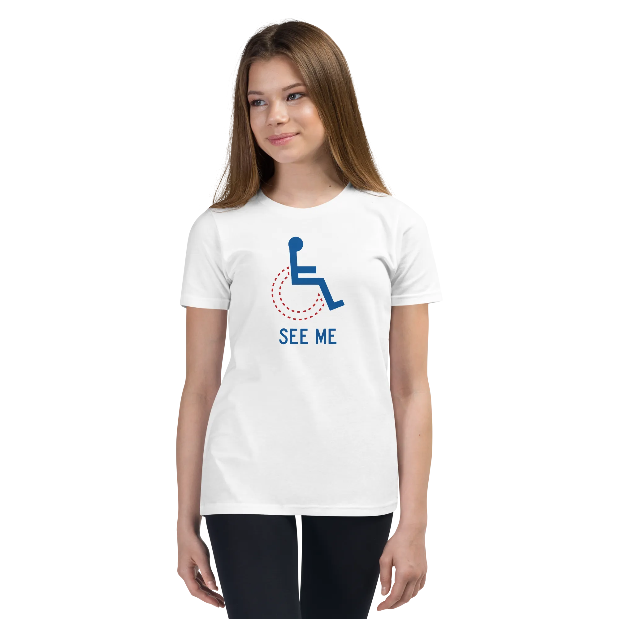 See Me (Not My Disability) Youth Light Color T-Shirts