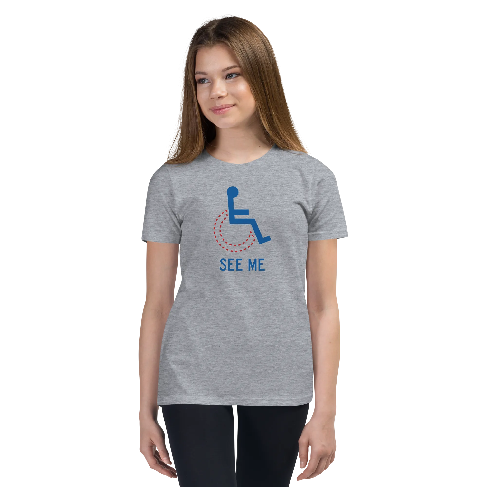 See Me (Not My Disability) Youth Light Color T-Shirts