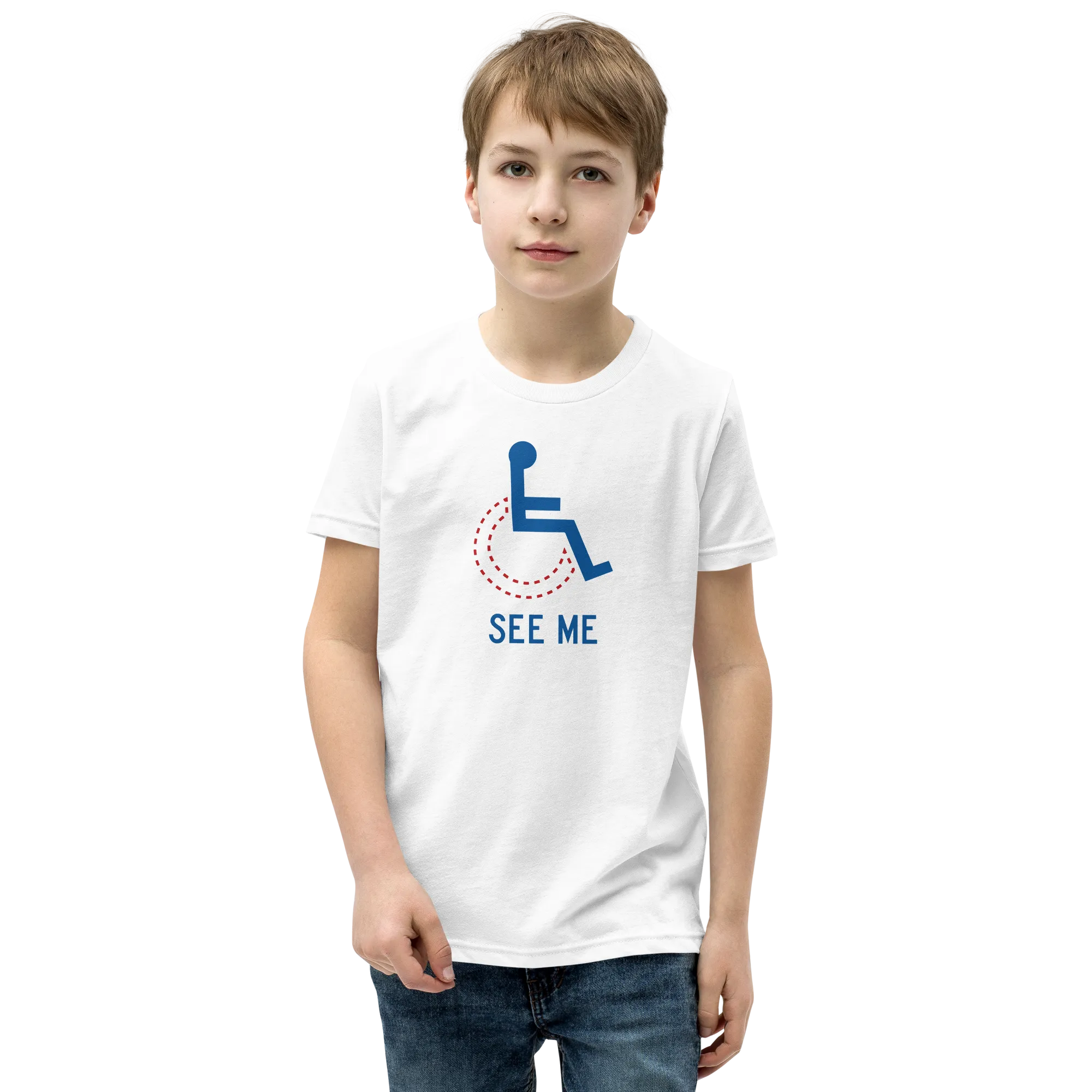 See Me (Not My Disability) Youth Light Color T-Shirts