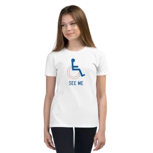 See Me (Not My Disability) Youth Light Color T-Shirts