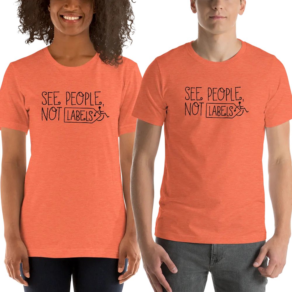 See People, Not Labels (Adult Unisex Light Color Shirts)