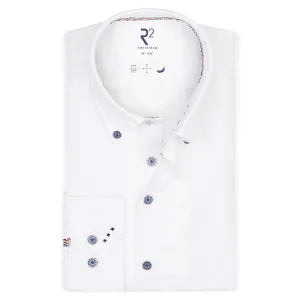 Seersucker linen blend shirt
