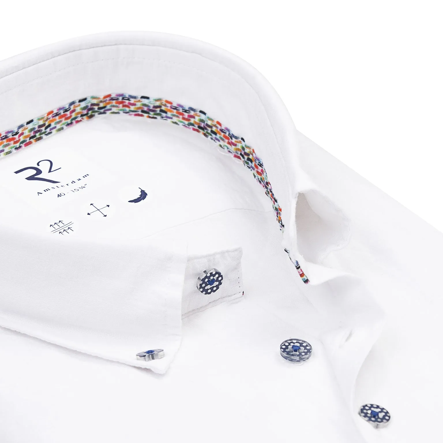 Seersucker linen blend shirt