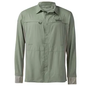 Shimano Pro Stretch Vented Fishing Shirt Seafoam