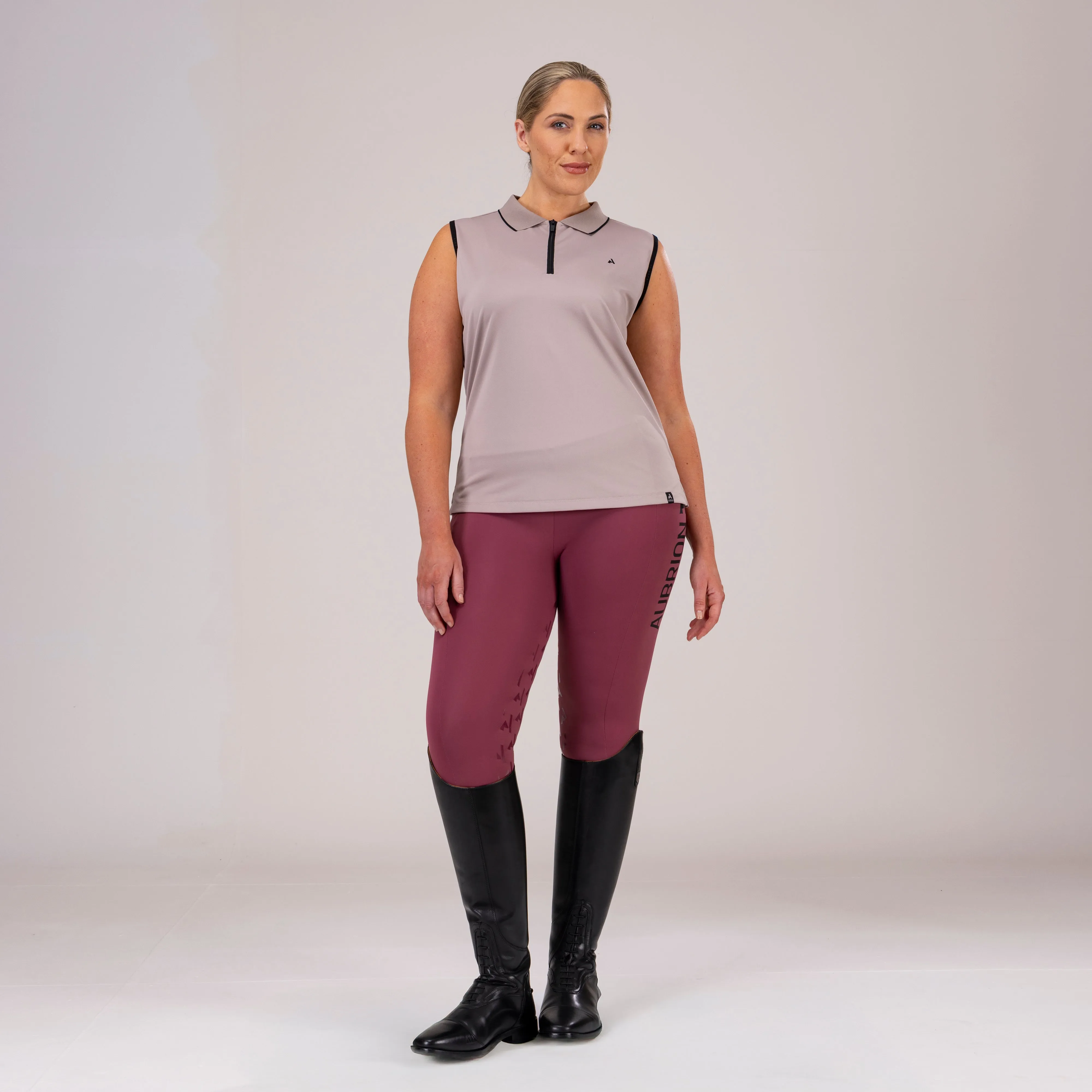 Shires Aubrion Ladies React Sleeveless Tech Polo