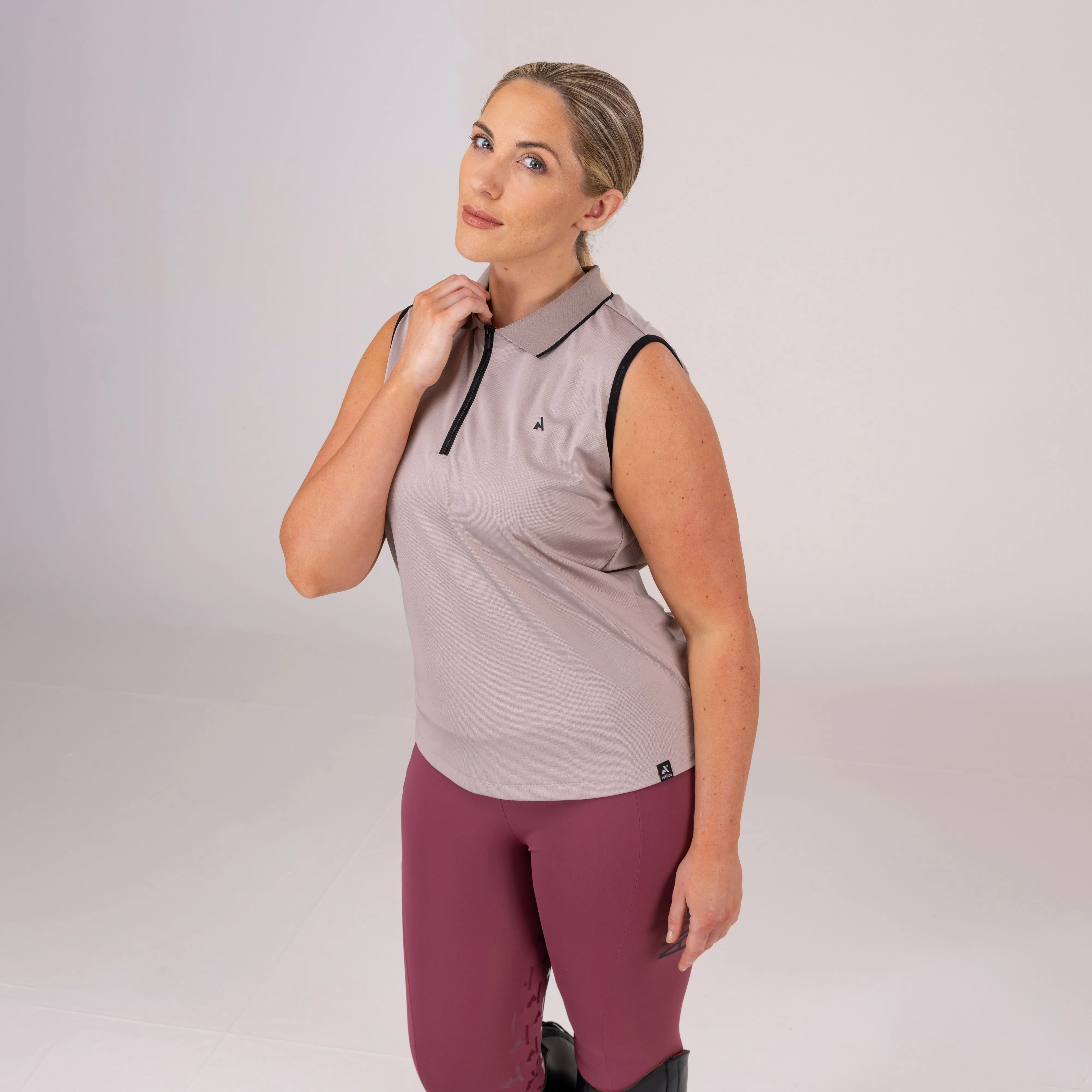 Shires Aubrion Ladies React Sleeveless Tech Polo