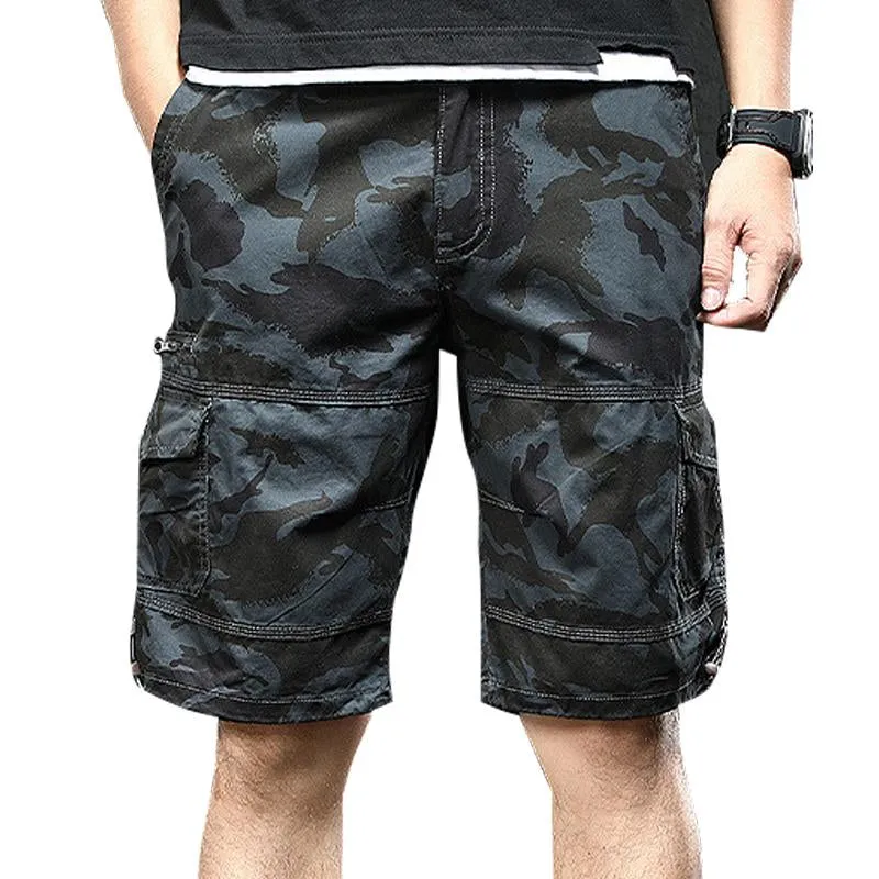 Short cargo ample multi-poches tendance vintage