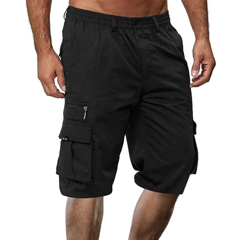 Short cargo vintage à plusieurs poches