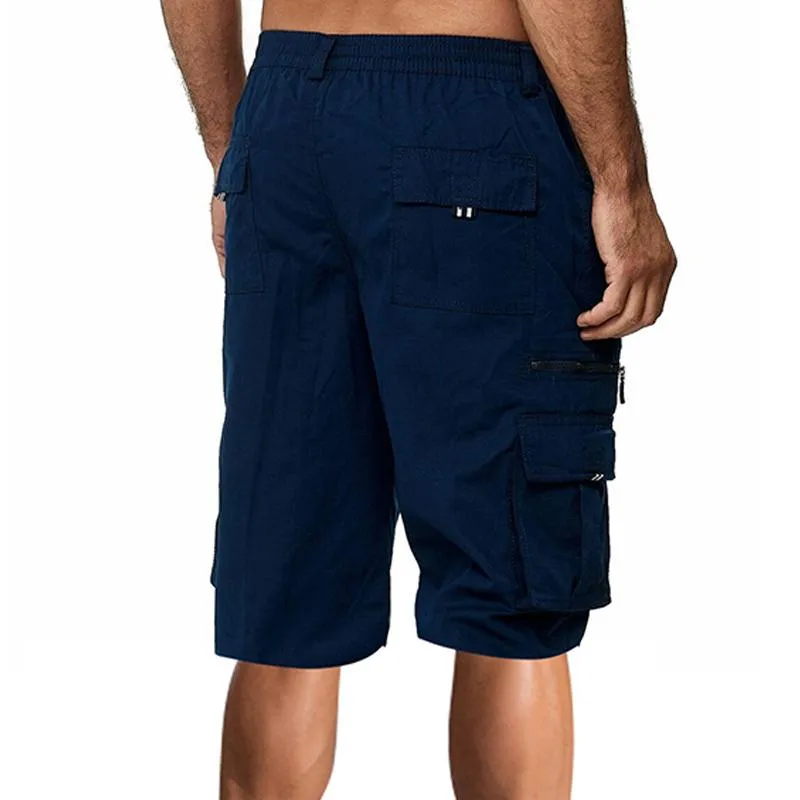 Short cargo vintage à plusieurs poches