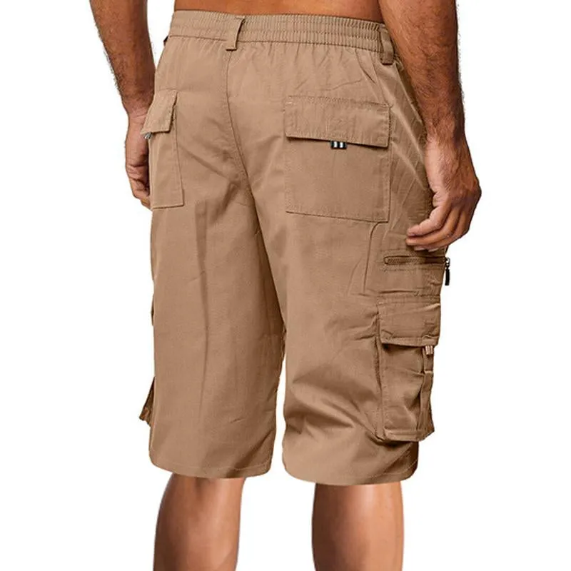 Short cargo vintage à plusieurs poches