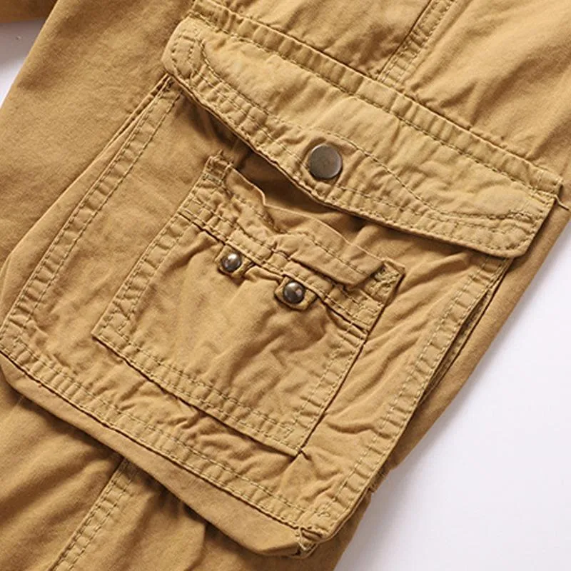 Short décontracté ample en coton uni