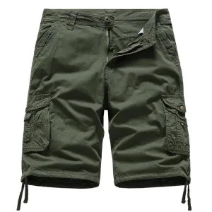 Short décontracté ample en coton uni