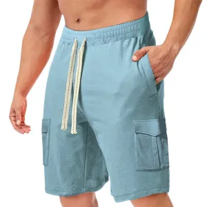 Short décontracté ample à poche pour homme vintage