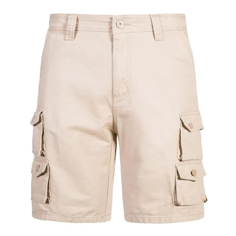 Short multi-poches en coton pour homme vintage