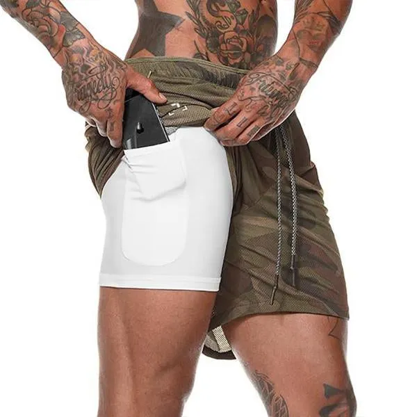 Short à séchage rapide double épaisseur vintage
