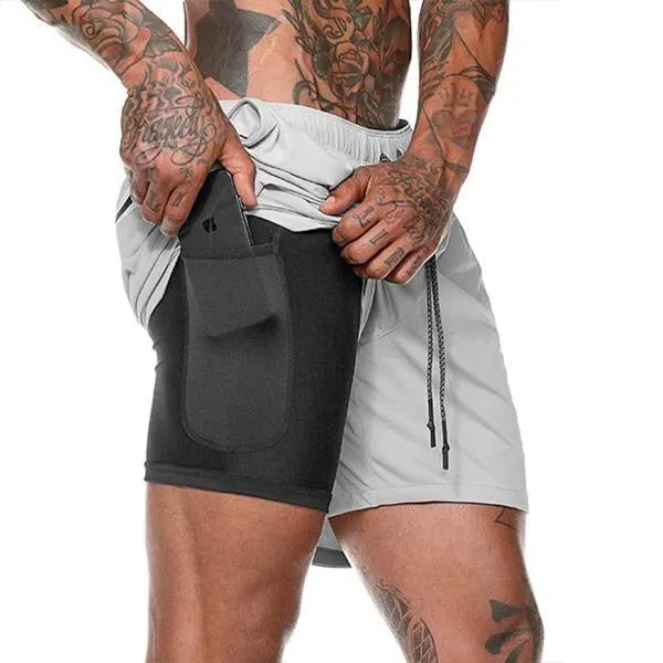 Short à séchage rapide double épaisseur vintage