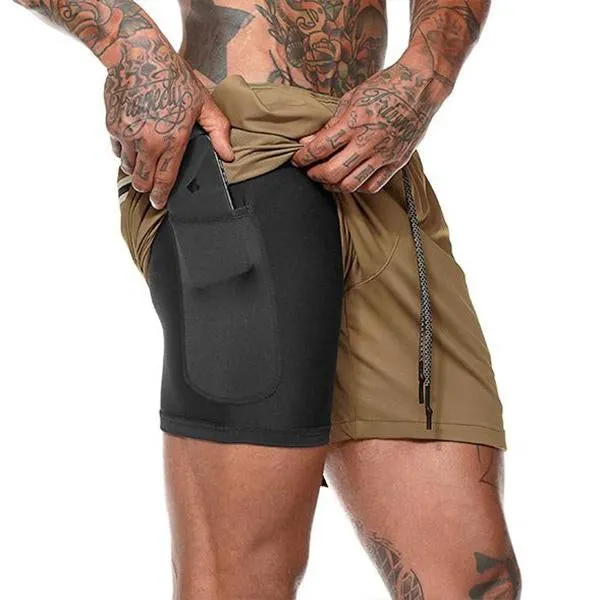 Short à séchage rapide double épaisseur vintage
