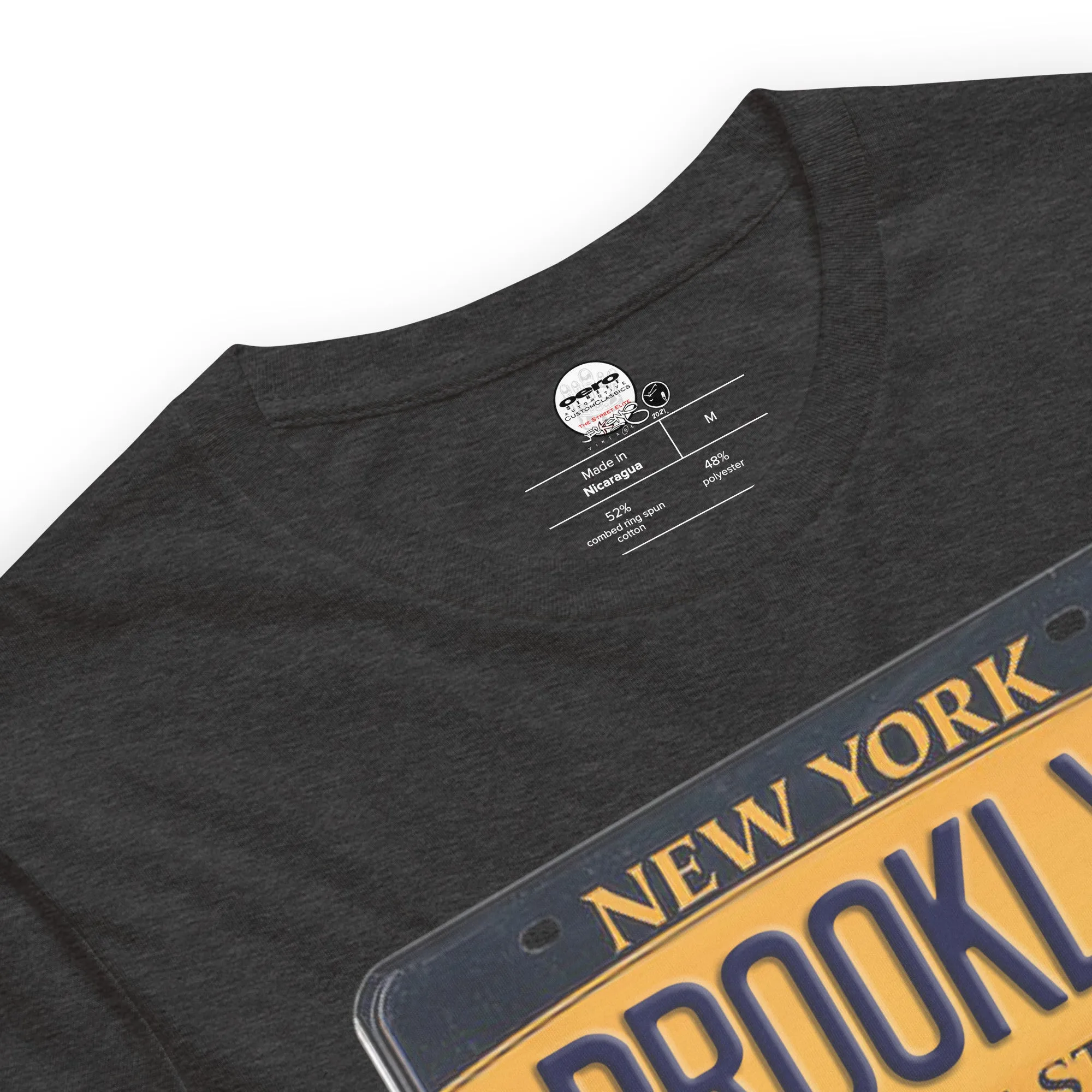 SHORT SLEEVE TEE SHIRT (uniSex) :  BROOKLYN 2021 (JECKONE X oeroSTREETautomotive Custom Classics)