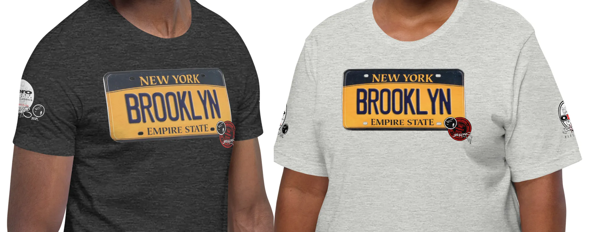SHORT SLEEVE TEE SHIRT (uniSex) :  BROOKLYN 2021 (JECKONE X oeroSTREETautomotive Custom Classics)