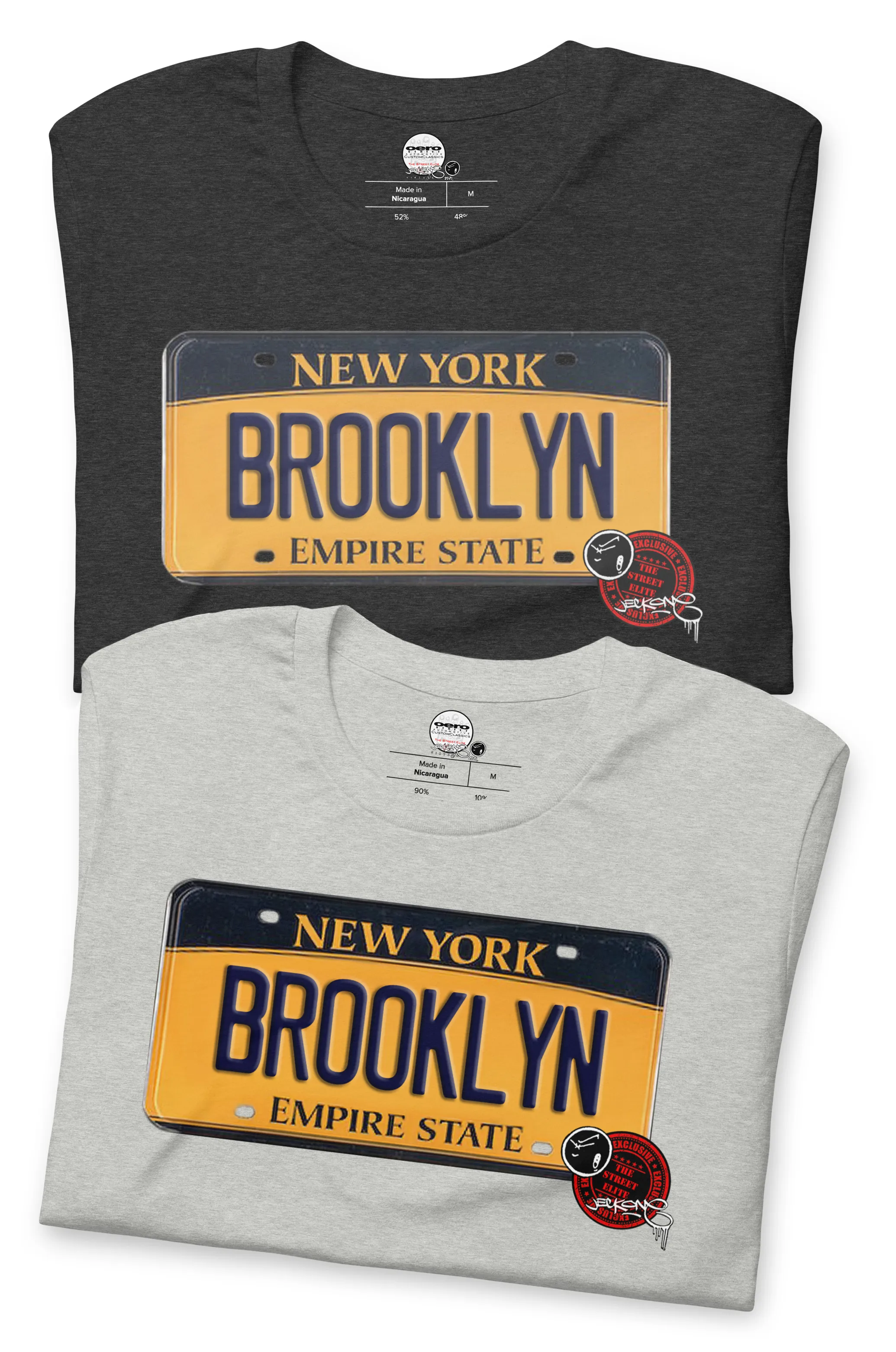 SHORT SLEEVE TEE SHIRT (uniSex) :  BROOKLYN 2021 (JECKONE X oeroSTREETautomotive Custom Classics)