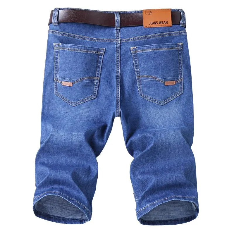 Short vintage droit ample en jean pour hommes