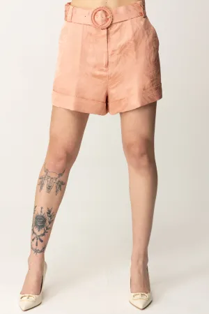 Shorts con Motivo Jacquard e Cintura