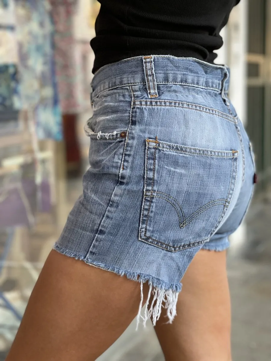 Shorts Levi's Vintage denim a caramella con borchie a piramide