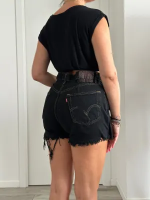 Shorts Levi's Vintage denim sfrangiati a caramella