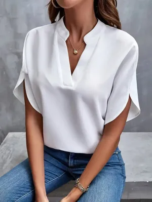 Sienna | Stylish Lightweight V-Neck Blouse
