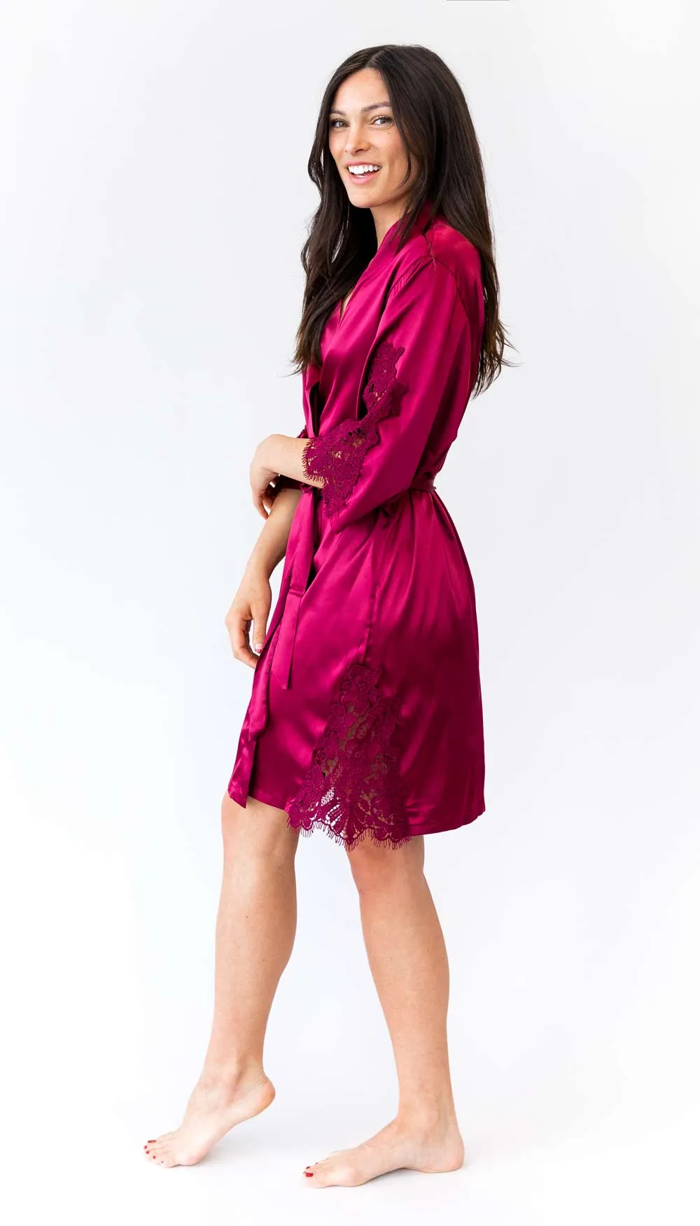 Silky Lace Bridal and Bridesmaid Robes