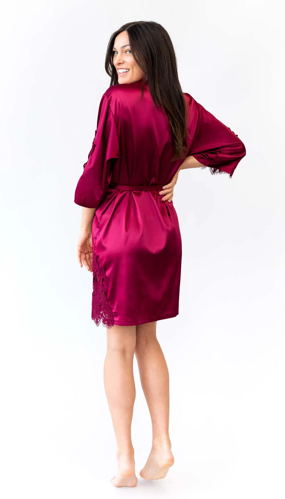 Silky Lace Bridal and Bridesmaid Robes