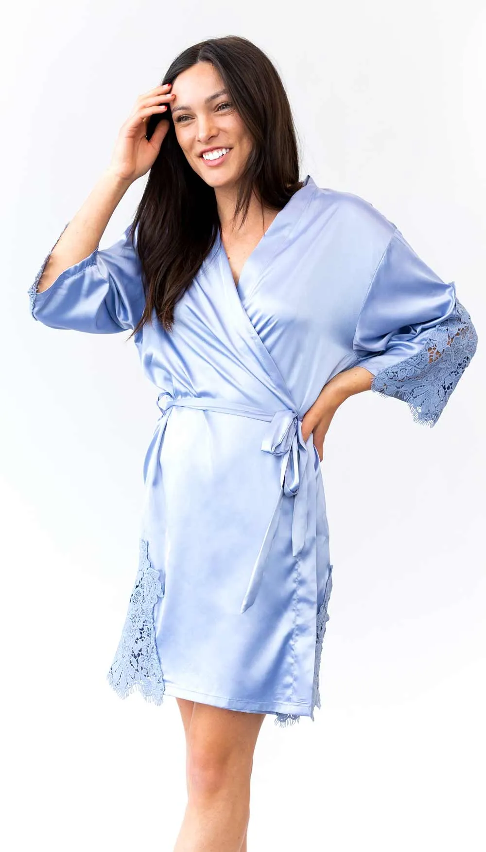 Silky Lace Bridal and Bridesmaid Robes