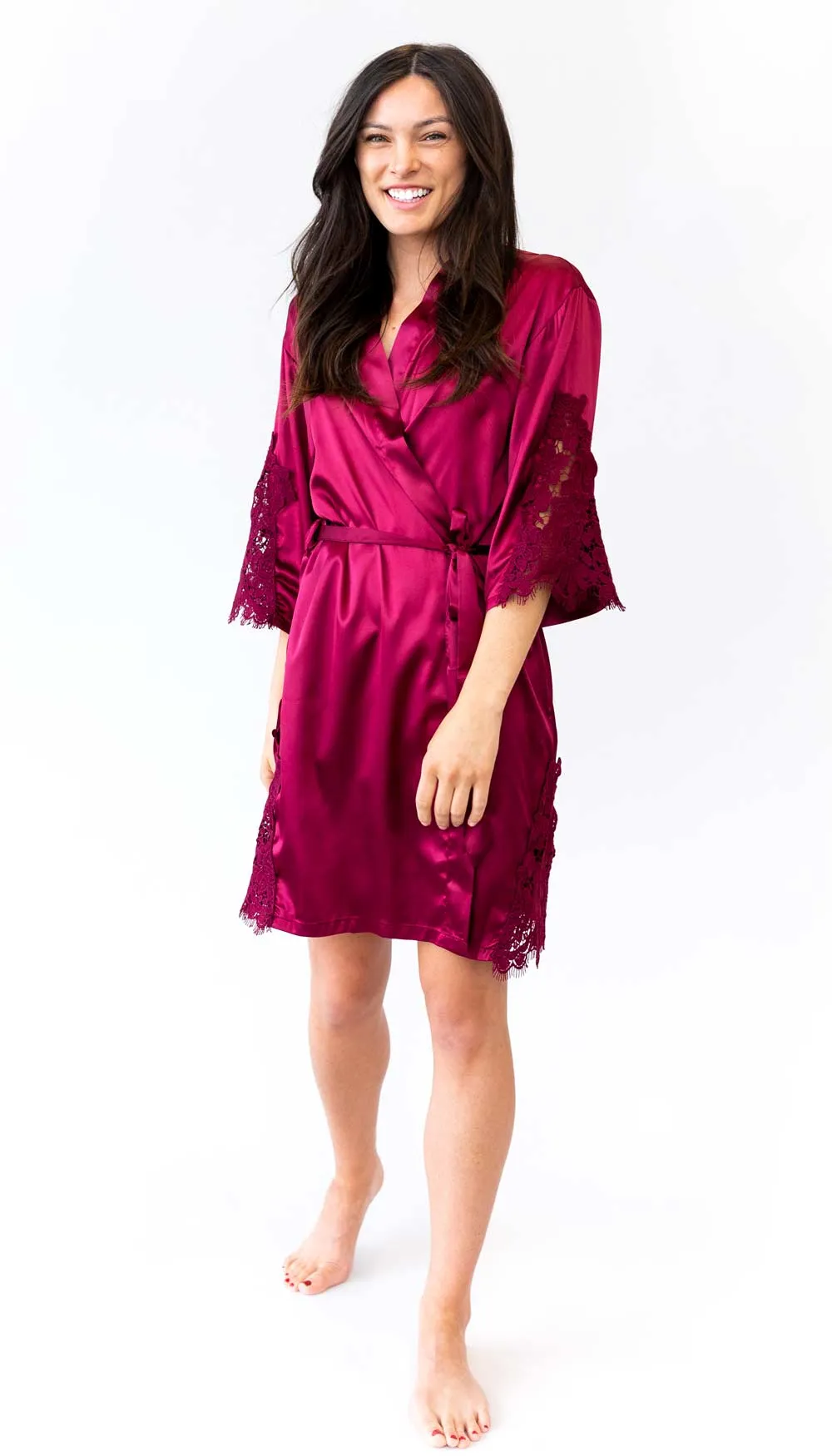 Silky Lace Bridal and Bridesmaid Robes