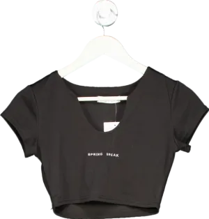 Sister Swim Black Spring Break Crop Top