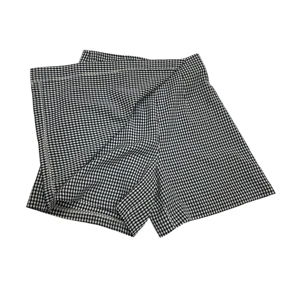 Skort skirt with shorts size 3 gingham vichy print blue white
