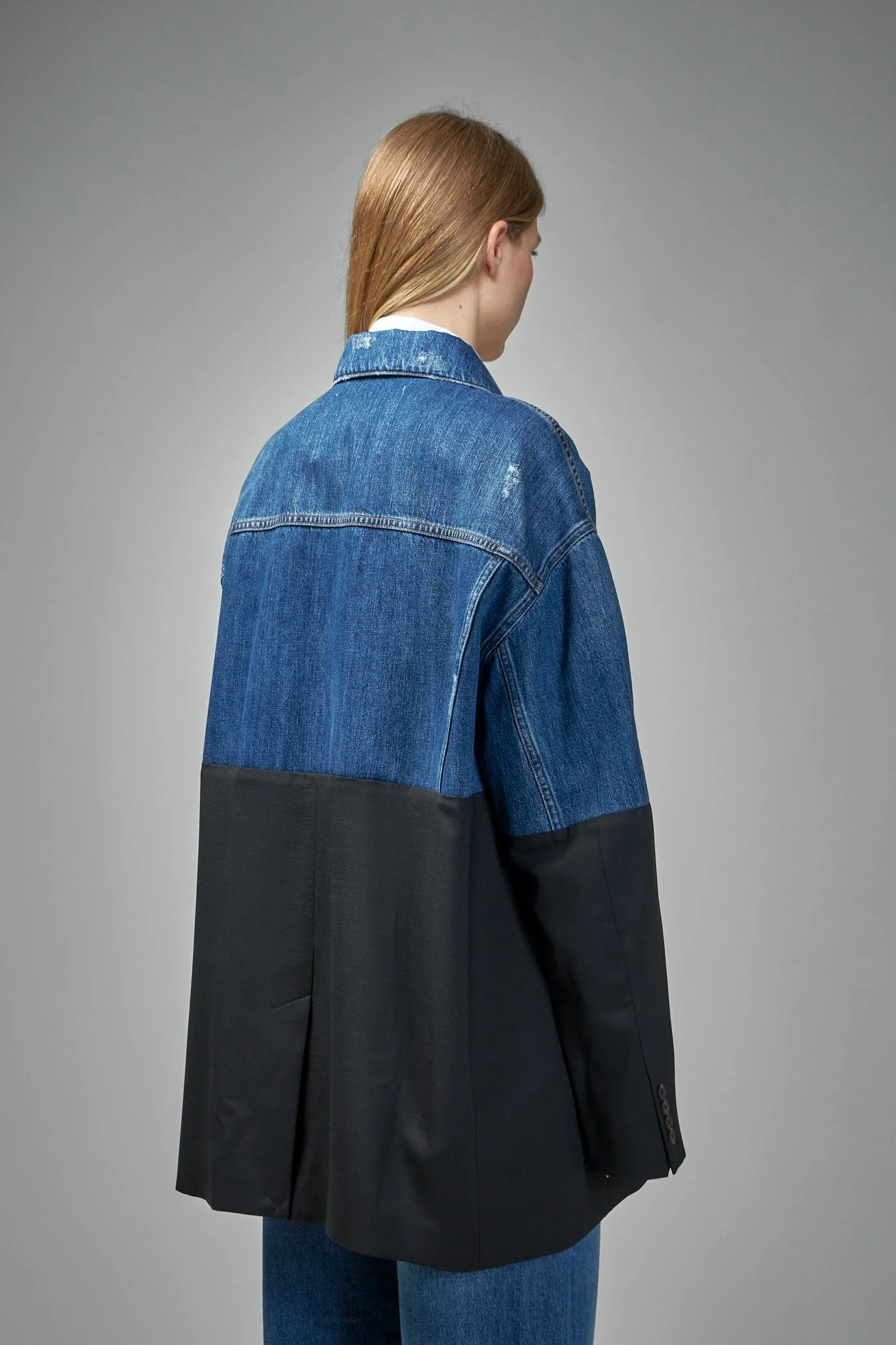 Slice Denim Blazer