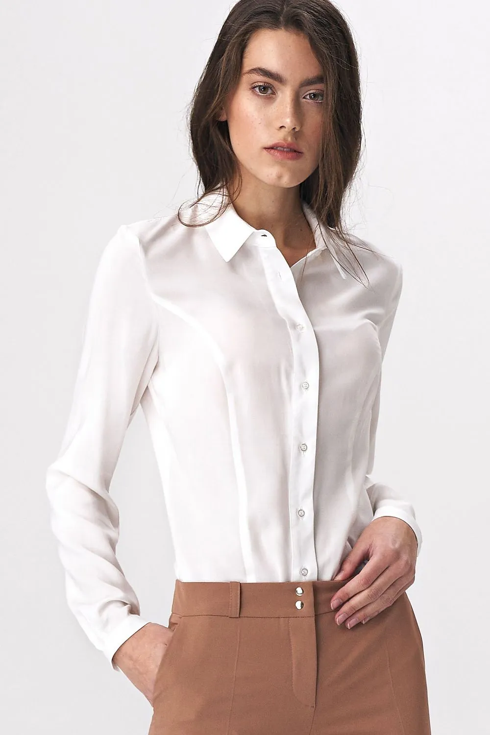 Soft Stretch Shirt Bodysuit